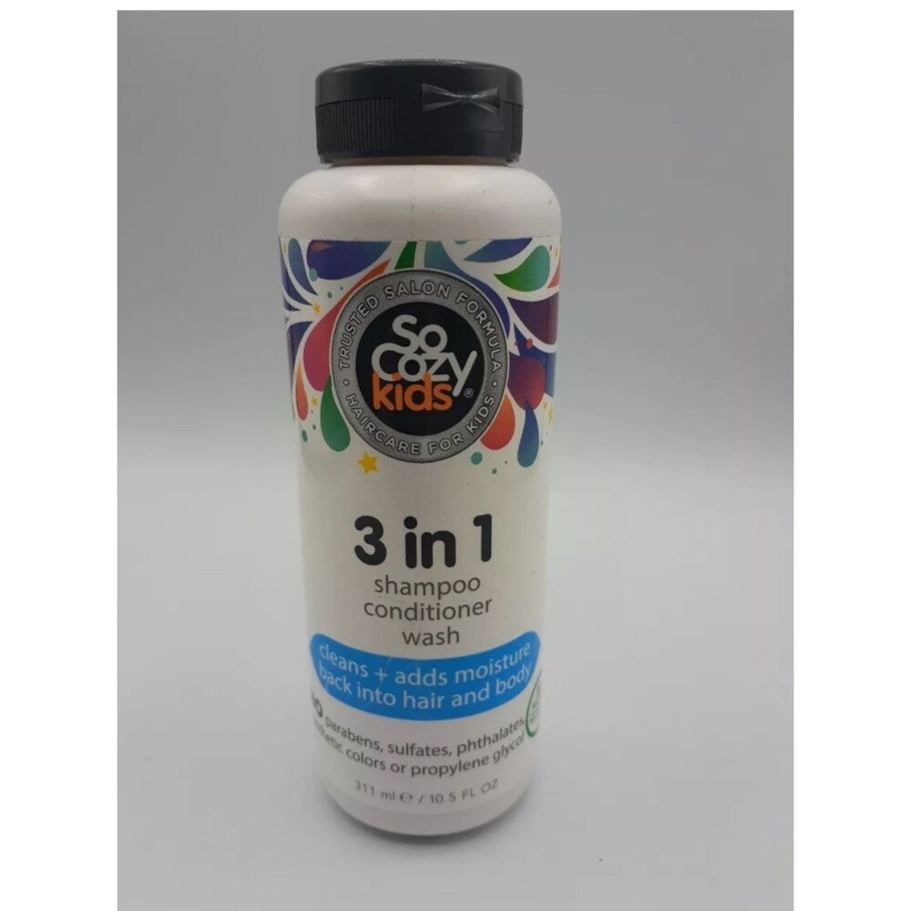 So Cozy Kids 3 in 1 Shampoo Conditioner Wash, Cleans + Adds Moisture NEW SEALED